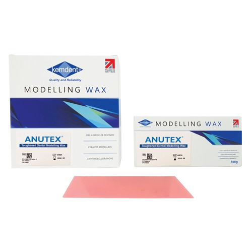 Anutex Pink Modelling Wax Sheets - 21 Sheets Per Box (500G)